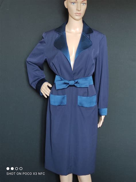 Yves Saint Laurent Vintage Cocktailkleid im Wickeldesign mit 